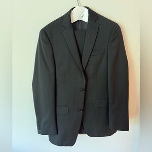 Tailored Alfani Black Two Piece Suit (Jacket and Pants)